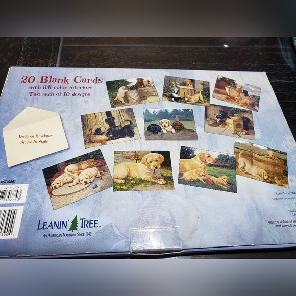 Box of  20 Leaning Tree Cards. From the early 2000's - Picture 2 of 4